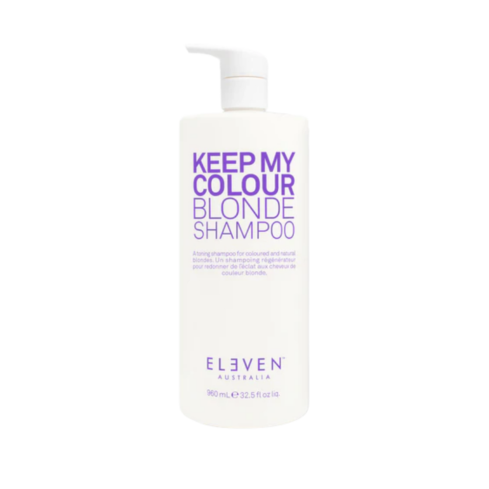 Keep My Colour Blonde Shampoo d’Eleven Australia – Flacon 300 ml, shampooing tonifiant pour cheveux blonds et méchés