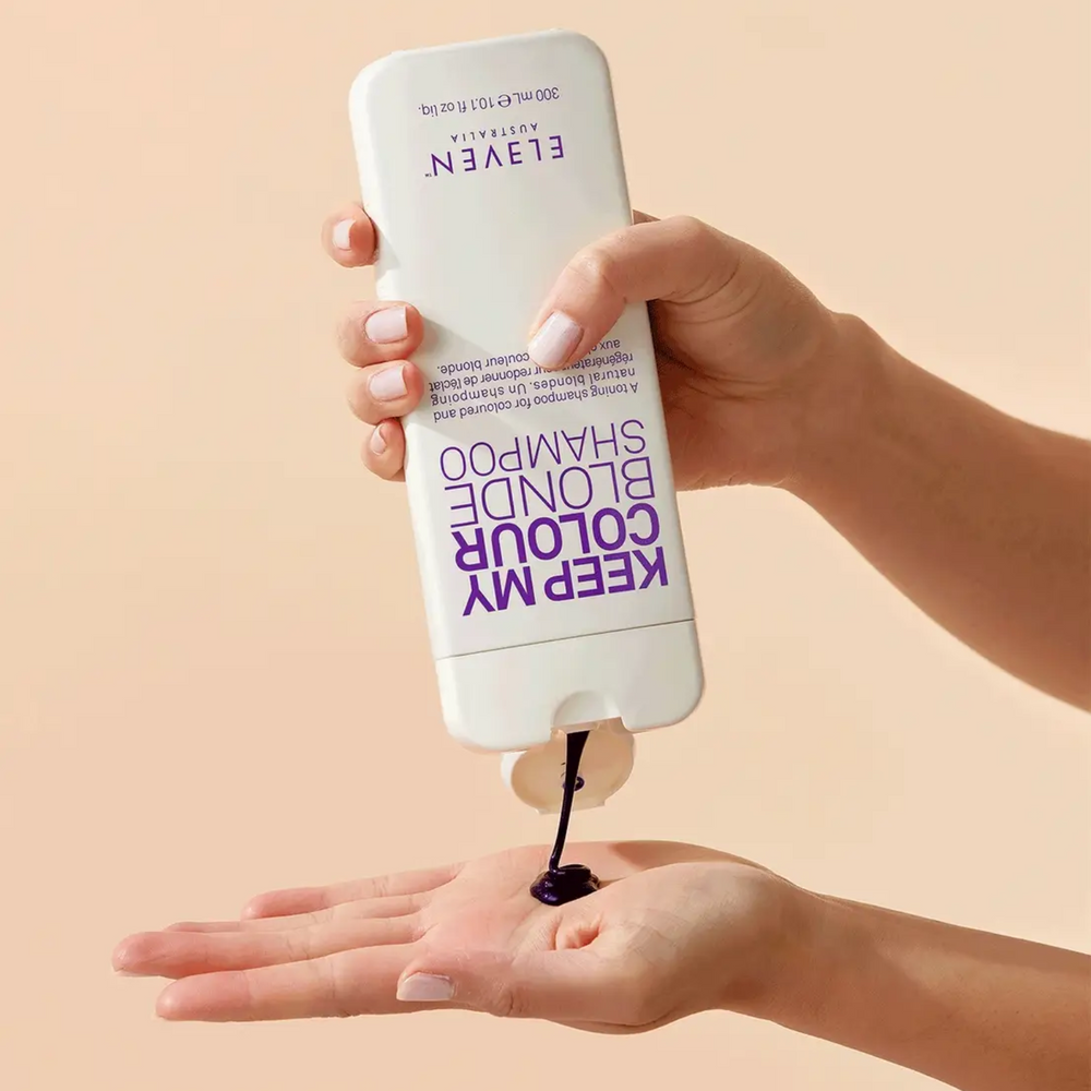 Keep My Colour Blonde Shampoo d’Eleven Australia – Flacon 300 ml, shampooing tonifiant pour cheveux blonds et méchés