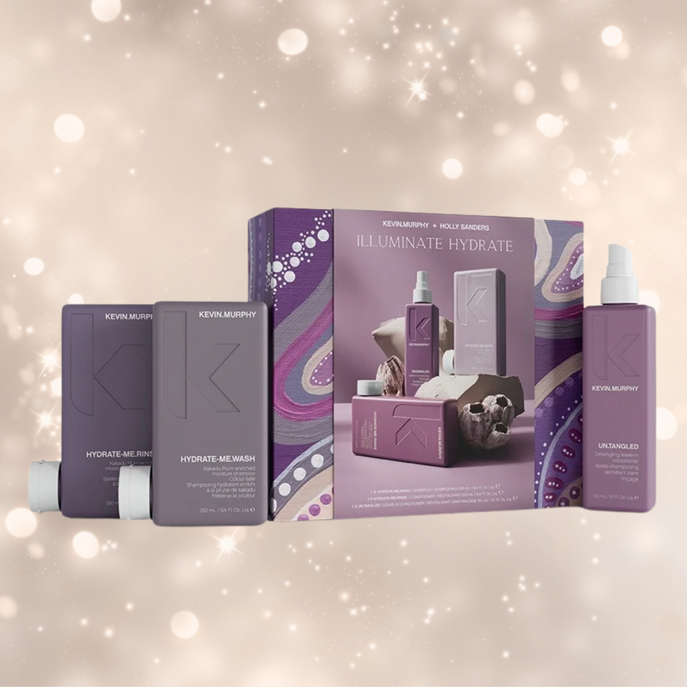 Coffret Kevin Murphy Illuminate Hydrate – Hydrate‑Me.Wash, Hydrate‑Me.Rinse, Un‑Tangled