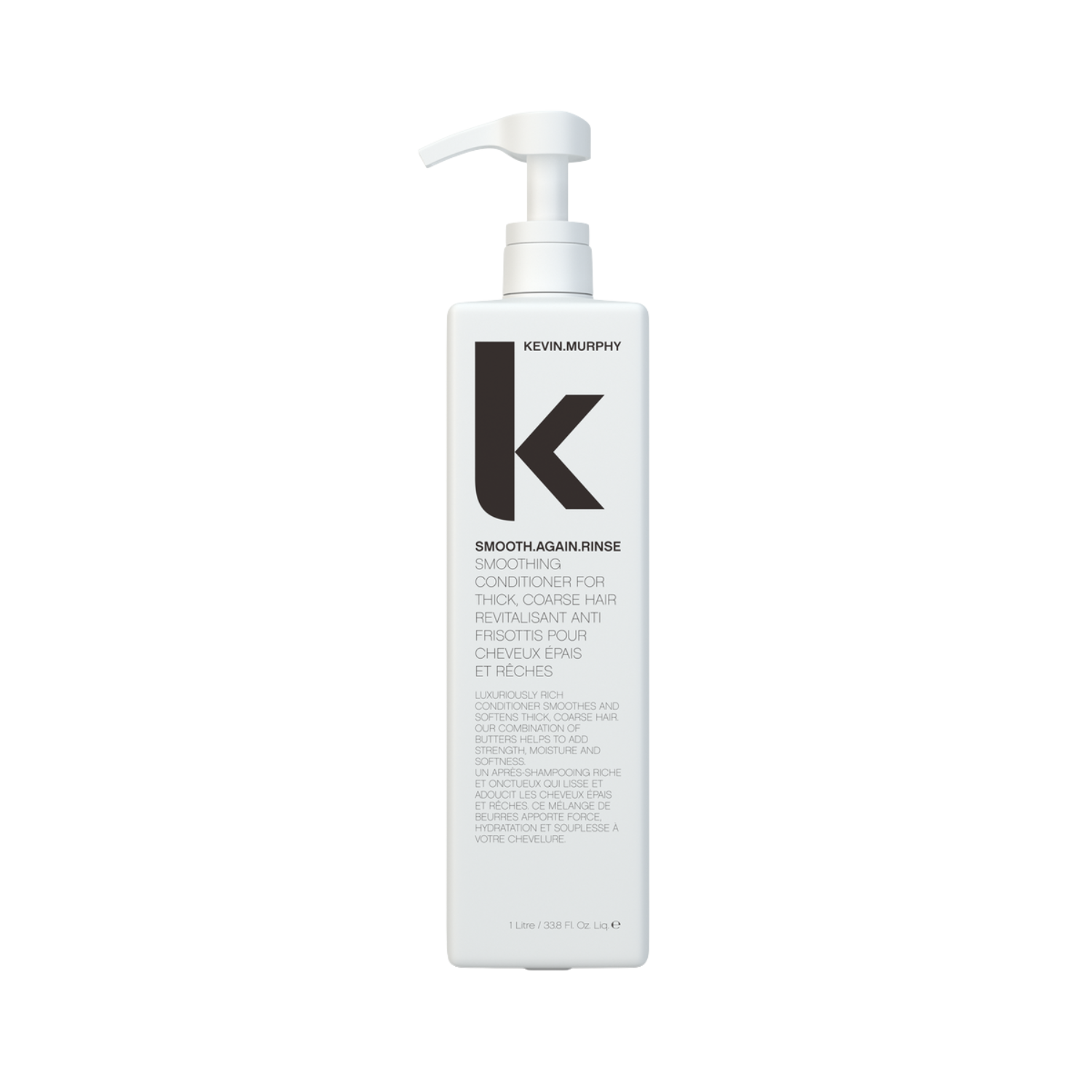 “Kevin Murphy SMOOTH.AGAIN.RINSE 1000 ml – après‑shampooing lissant grand format pour cheveux épais et indisciplinés”