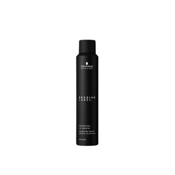 Flacon de La Mousse Session Label – soufflé volumisant vegan, texture légère
