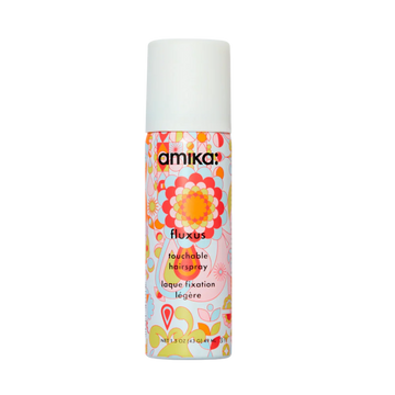 Aérosol de laque amika Fluxus pour tenue légère et coiffure naturelle

