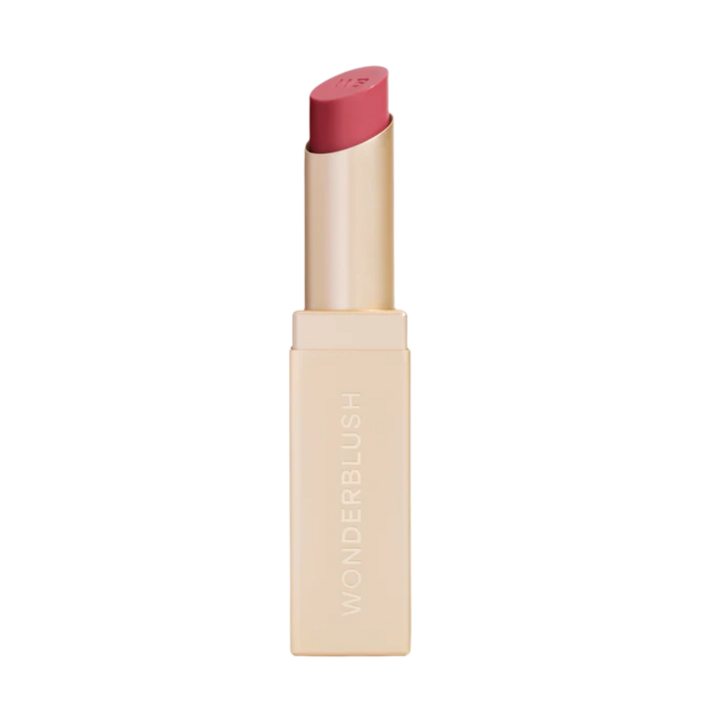 Tube du baume à lèvres teinté “Le Baume” de Wonderblush, design minimaliste

