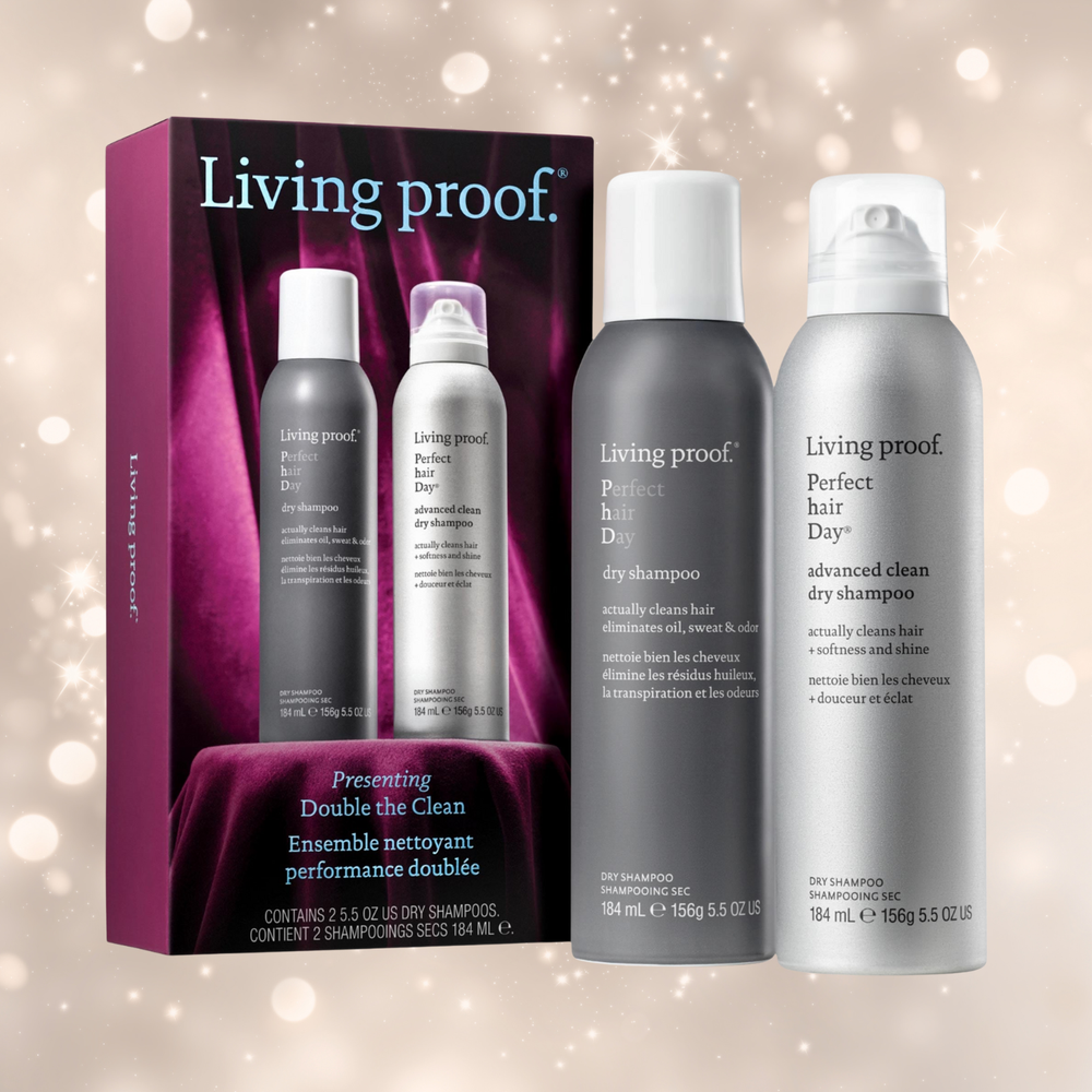 Coffret Living Proof Double The Clean – PhD Dry Shampoo + PhD Advanced Clean Dry Shampoo