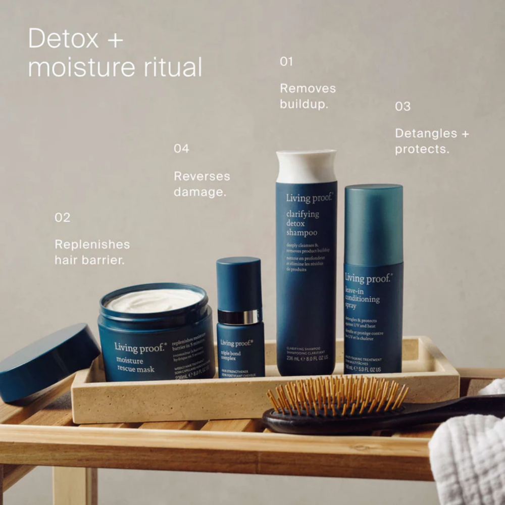 Masque Living Proof Moisture Rescue – traitement hydratant cheveux secs pour douceur et brillance