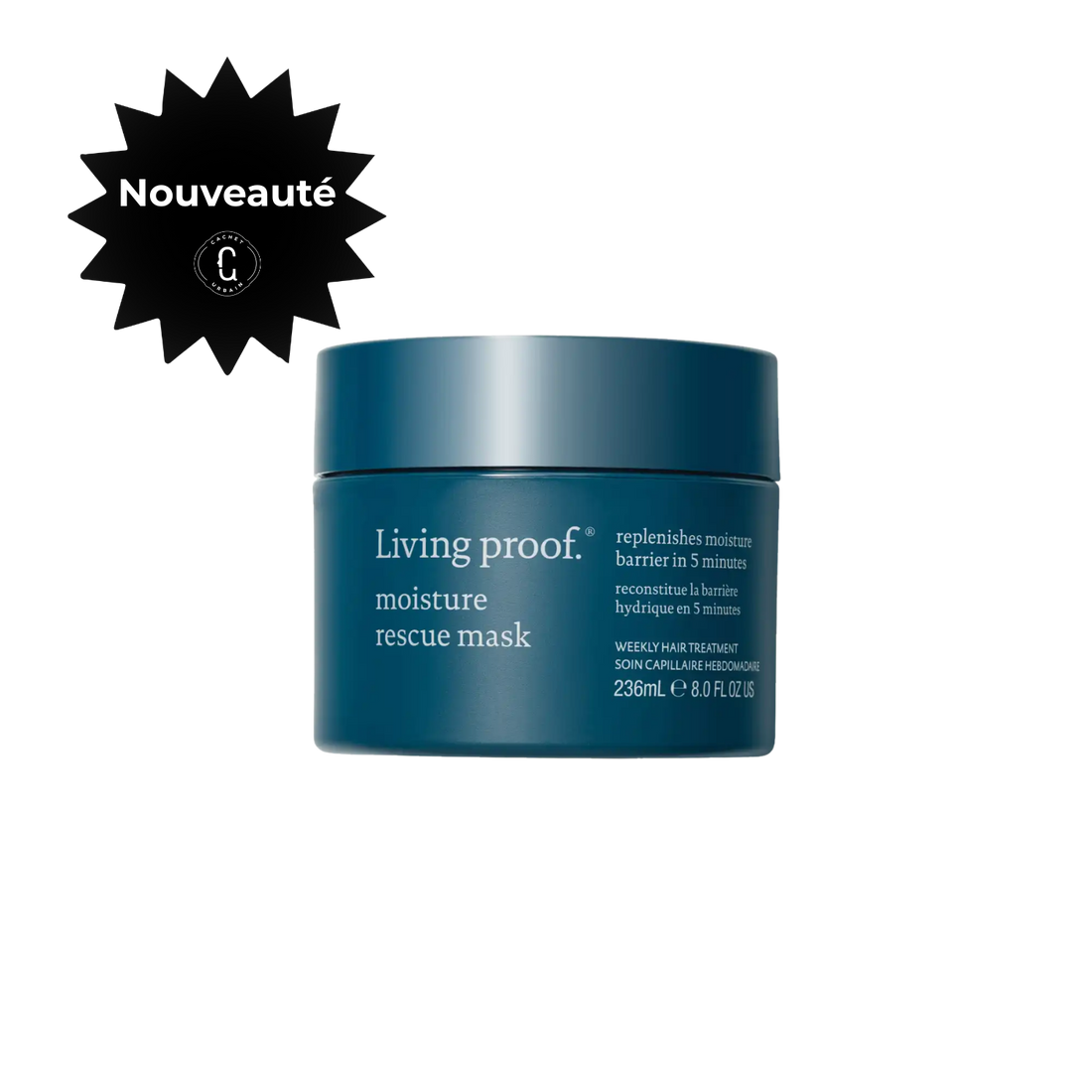 Masque Living Proof Moisture Rescue – traitement hydratant cheveux secs pour douceur et brillance