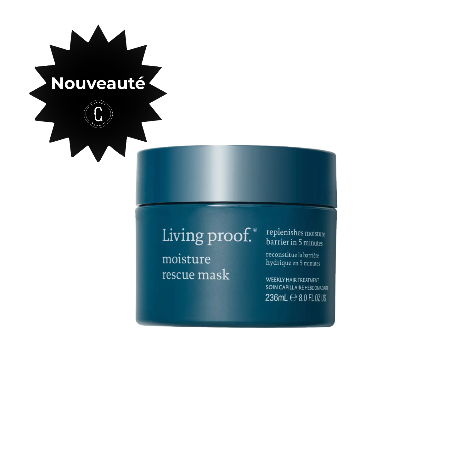 Masque Living Proof Moisture Rescue – traitement hydratant cheveux secs pour douceur et brillance
