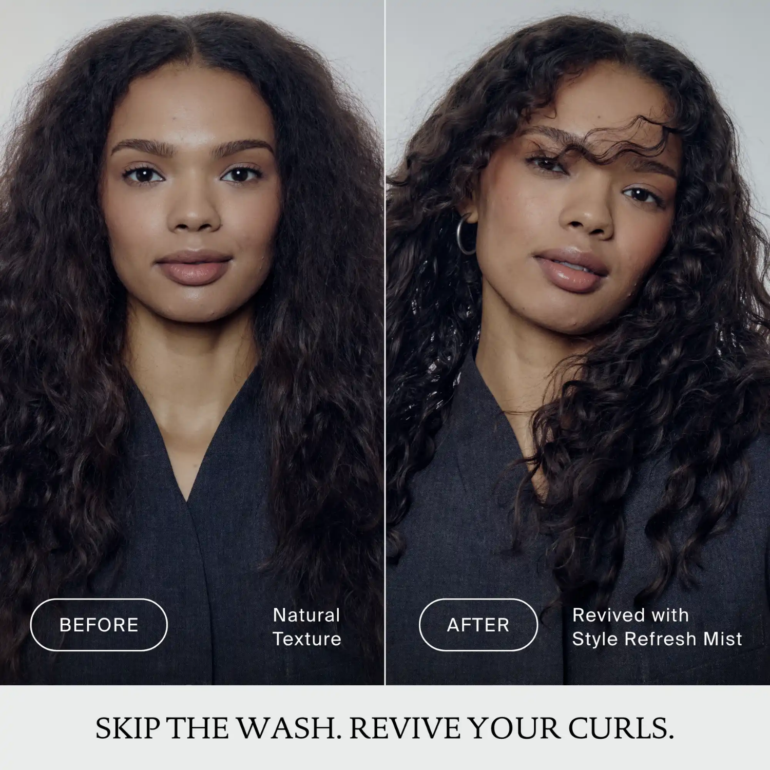 Living Proof Perfect Hair Day Style Refresh Mist brume coiffante rafraîchissante pour restyler les cheveux et protéger de la chaleur entre les lavages.