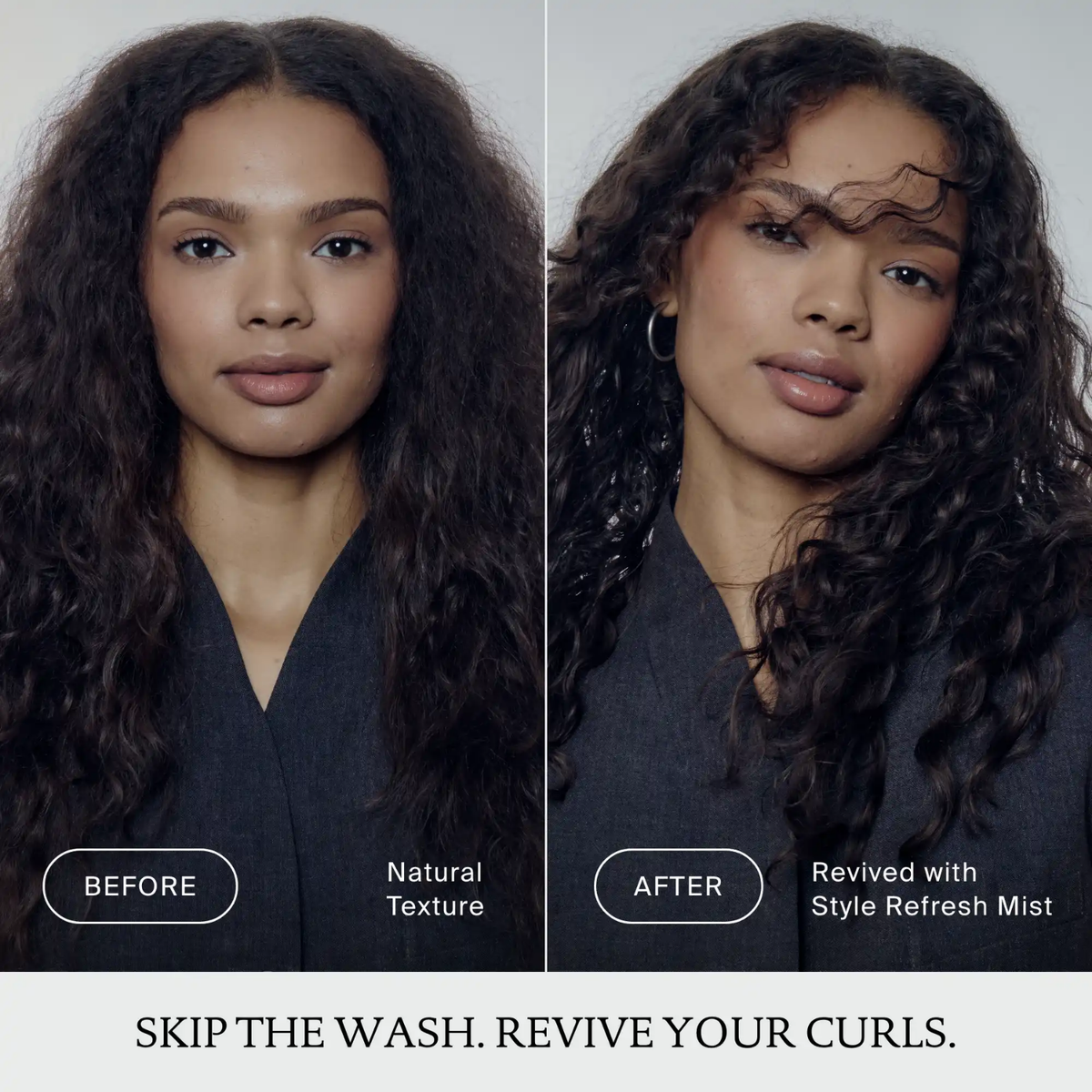 Living Proof Perfect Hair Day Style Refresh Mist brume coiffante rafraîchissante pour restyler les cheveux et protéger de la chaleur entre les lavages.