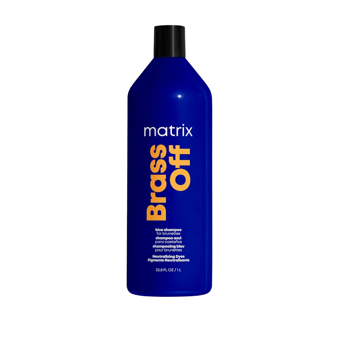 Bouteille de MATRIX Brass Off Depositing Shampoo pour cheveux blonds ou gris