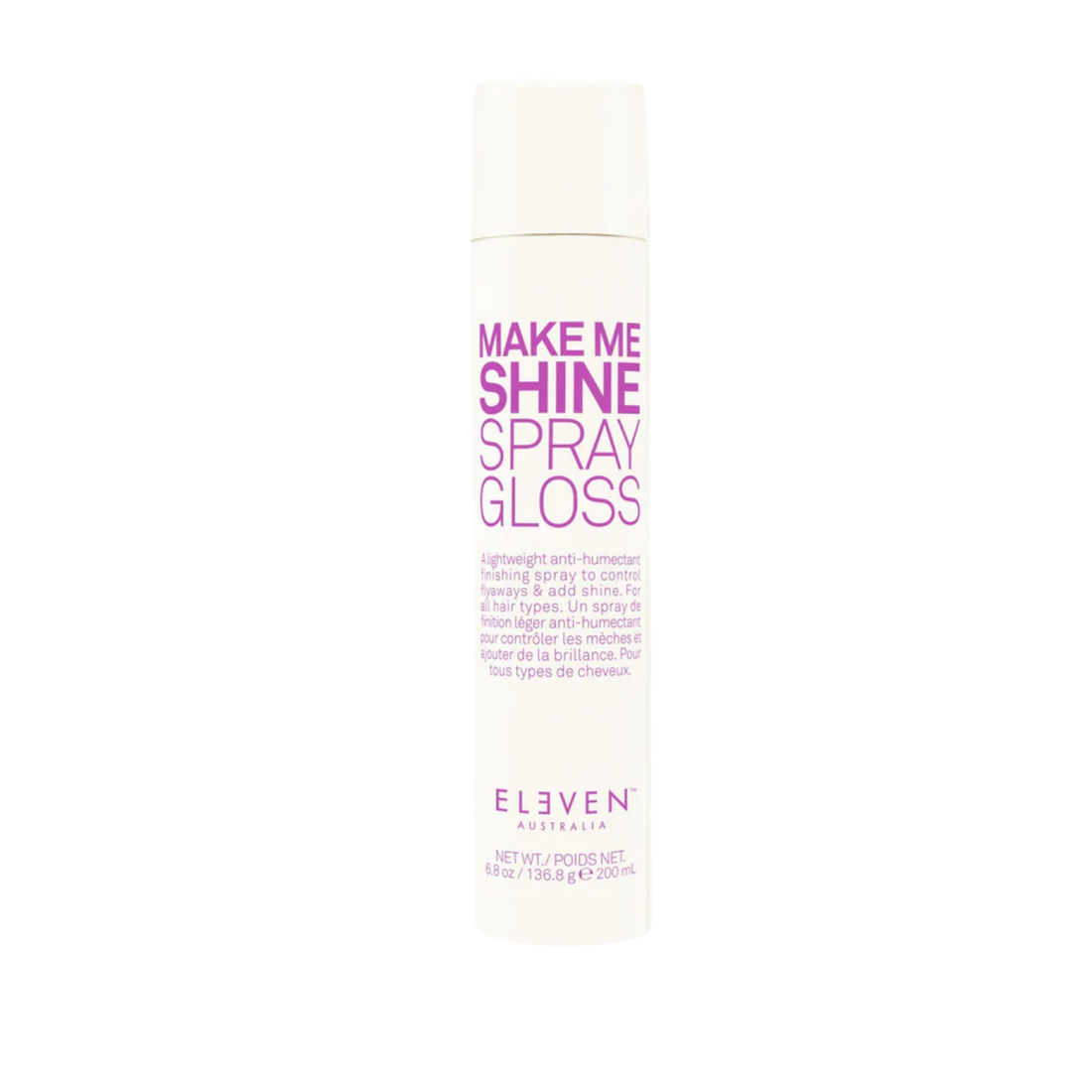 Flacon ELEVEN Make Me Shine Spray Gloss 200 ml — spray finition brillance naturel