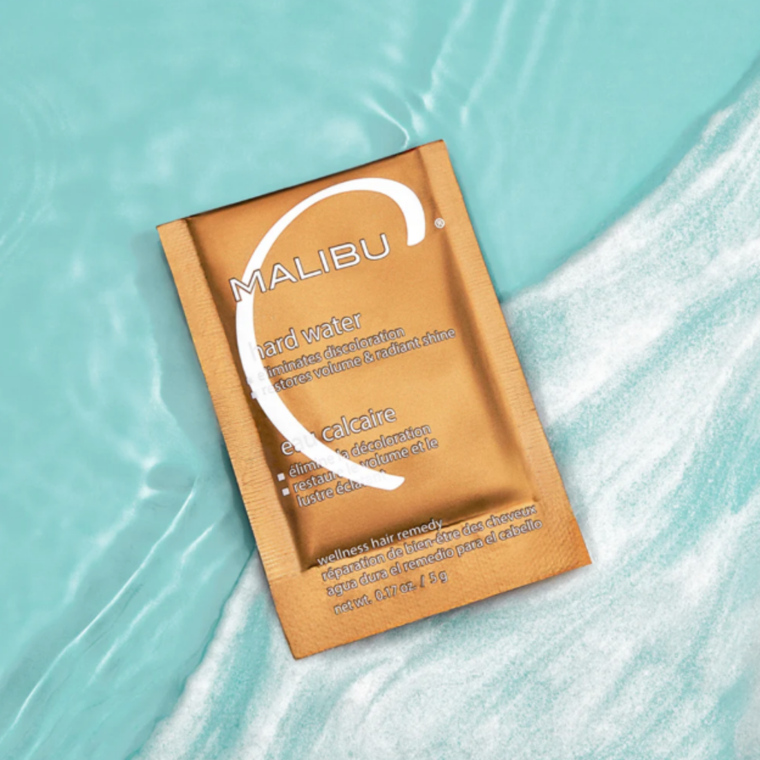 Traitement Malibu C Hard Water Wellness Hair Remedy élimination des minéraux eau dure cheveux brillants