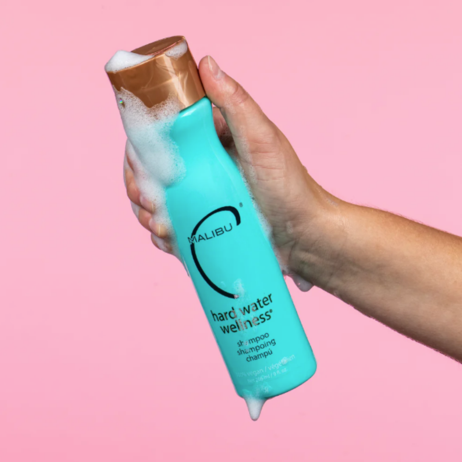 Shampoing Malibu C Hard Water Wellness anti-minéraux eau dure cheveux brillants et propres