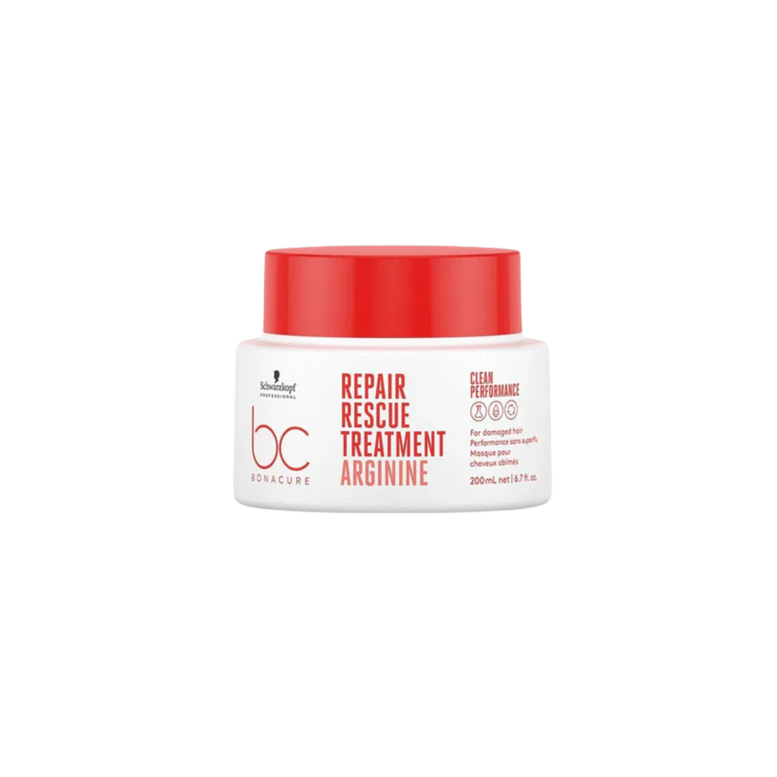 Masque Bonacure Repair Rescue : répare, nourrit, réduit la casse, lisse la surface du cheveu. Formule végane avec arginine pour cheveux abîmés.