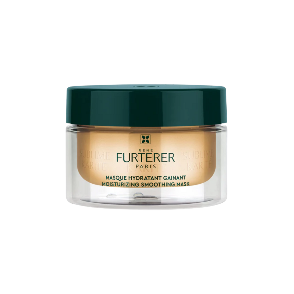 Pot de Masque Hydratant Gainant Sublime Karité René Furterer, 200 ml, pour cheveux secs, offrant hydratation et brillance.