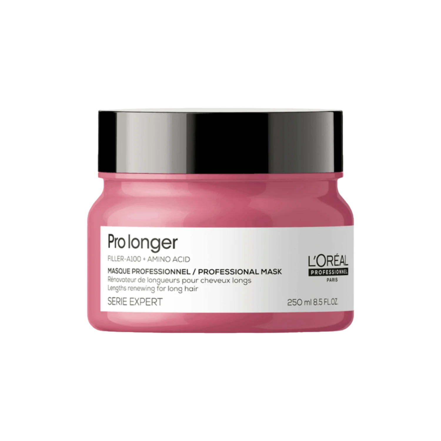 Pot du Masque Pro Longer Lengths Renewing de L'Oréal Professionnel, soin capillaire pour cheveux longs.