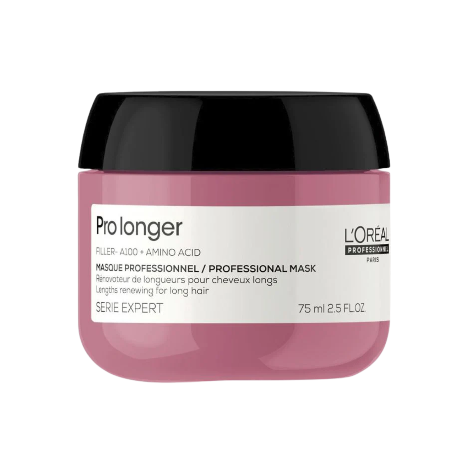 Pot du Masque Pro Longer Lengths Renewing de L'Oréal Professionnel, soin capillaire pour cheveux longs.