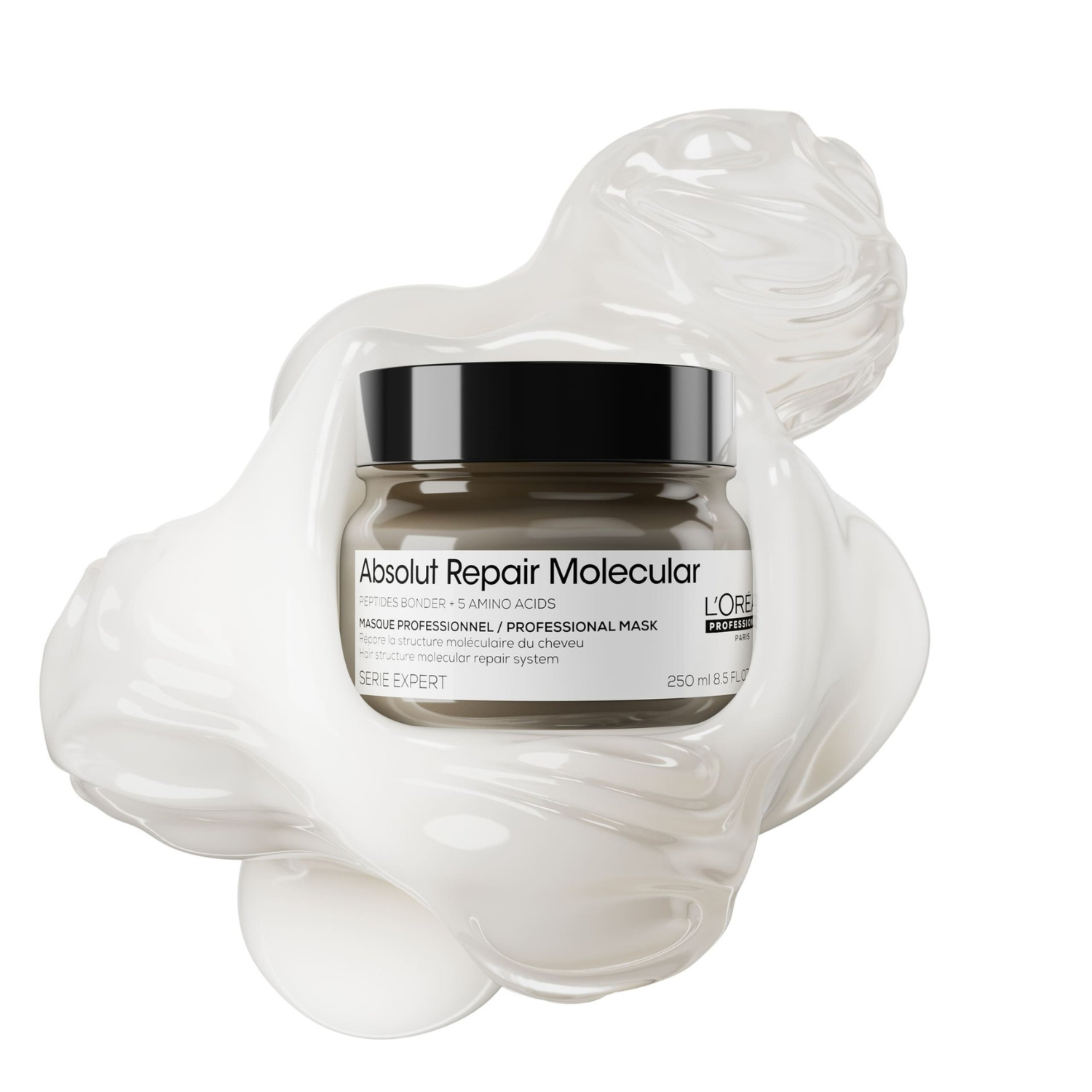 Masque Réparateur Moléculaire Absolut Repair L’Oréal Professionnel 250 ml sur fond blanc

