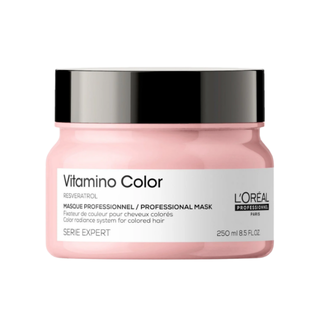Masque Radiance Vitamino Color L'Oréal Professionnel 250 ml sur fond blanc

