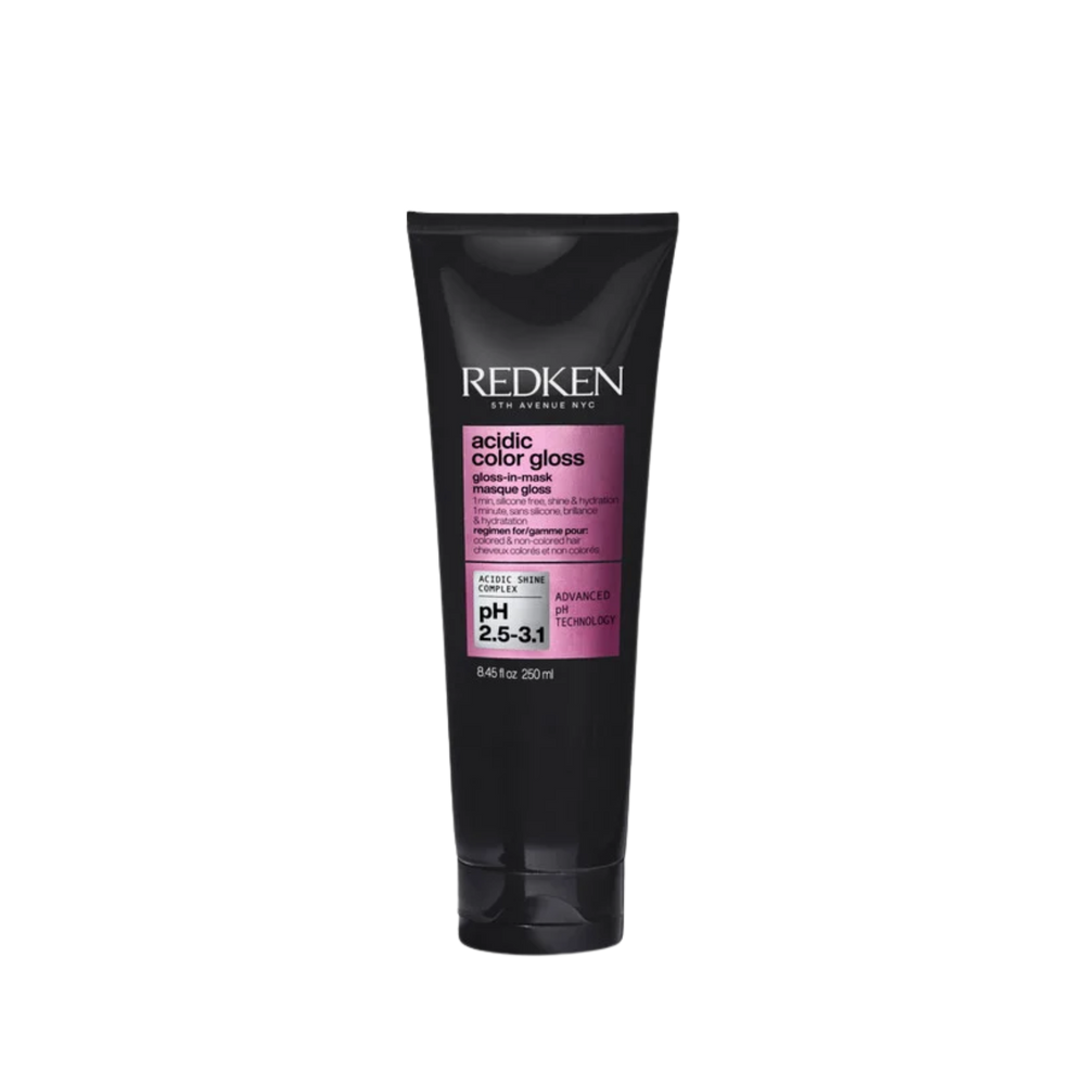 Masque Redken Acidic Color Gloss Gloss‑in‑Mask 250 ml — soin brillance pH acide pour cheveux colorés