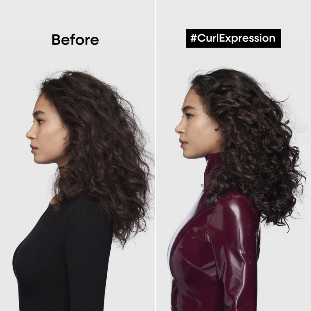 Pot de masque Riche Hydratant Intensif Curl Expression L'Oréal Professionnel 250 ml sur fond blanc

