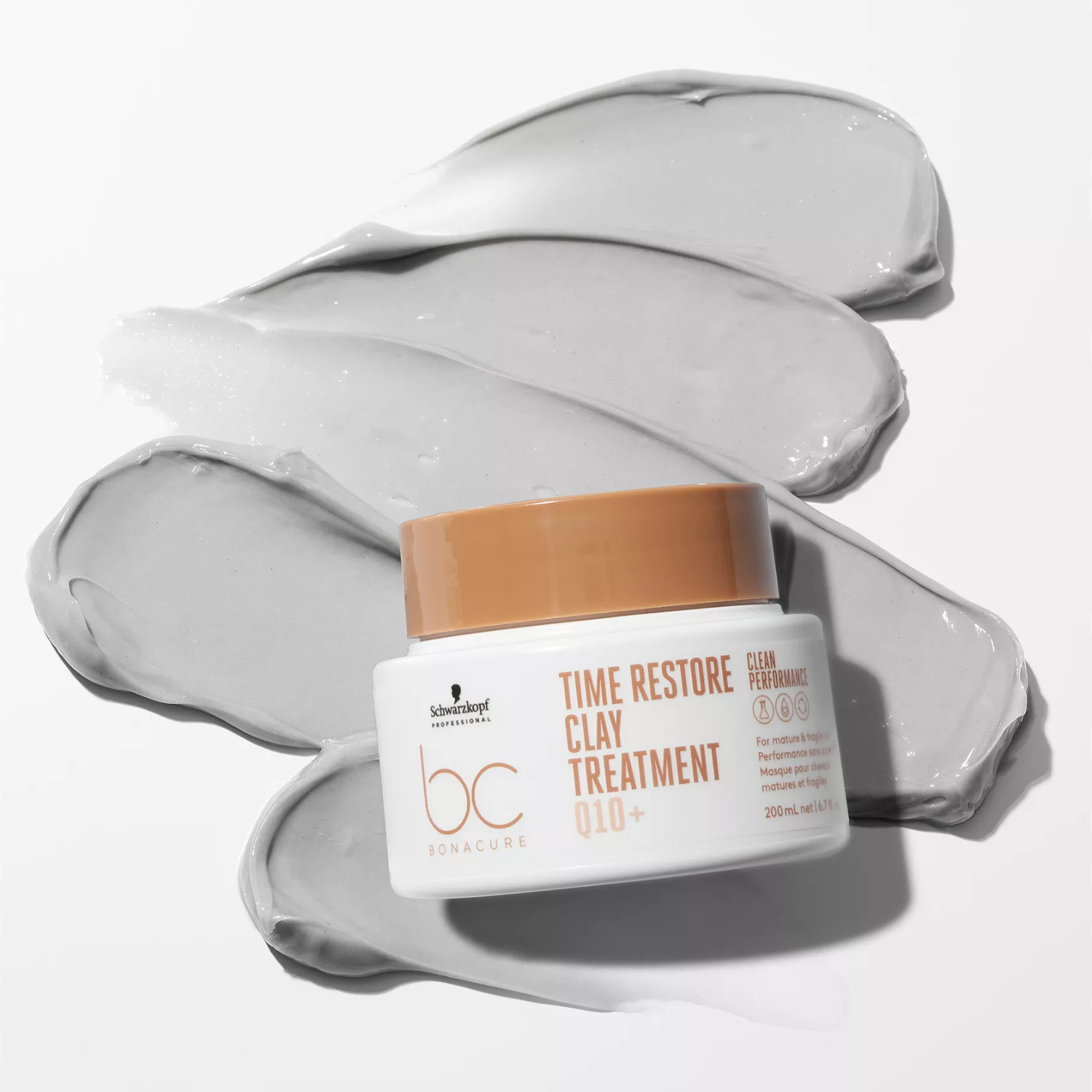 Pot de masque Time Restore Q10+ 200 ml — Schwarzkopf, soin anti‑âge cheveux matures