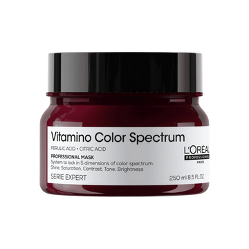 Pot du masque Vitamino Color Spectrum L’Oréal Professionnel, soin intensif pour cheveux colorés.


