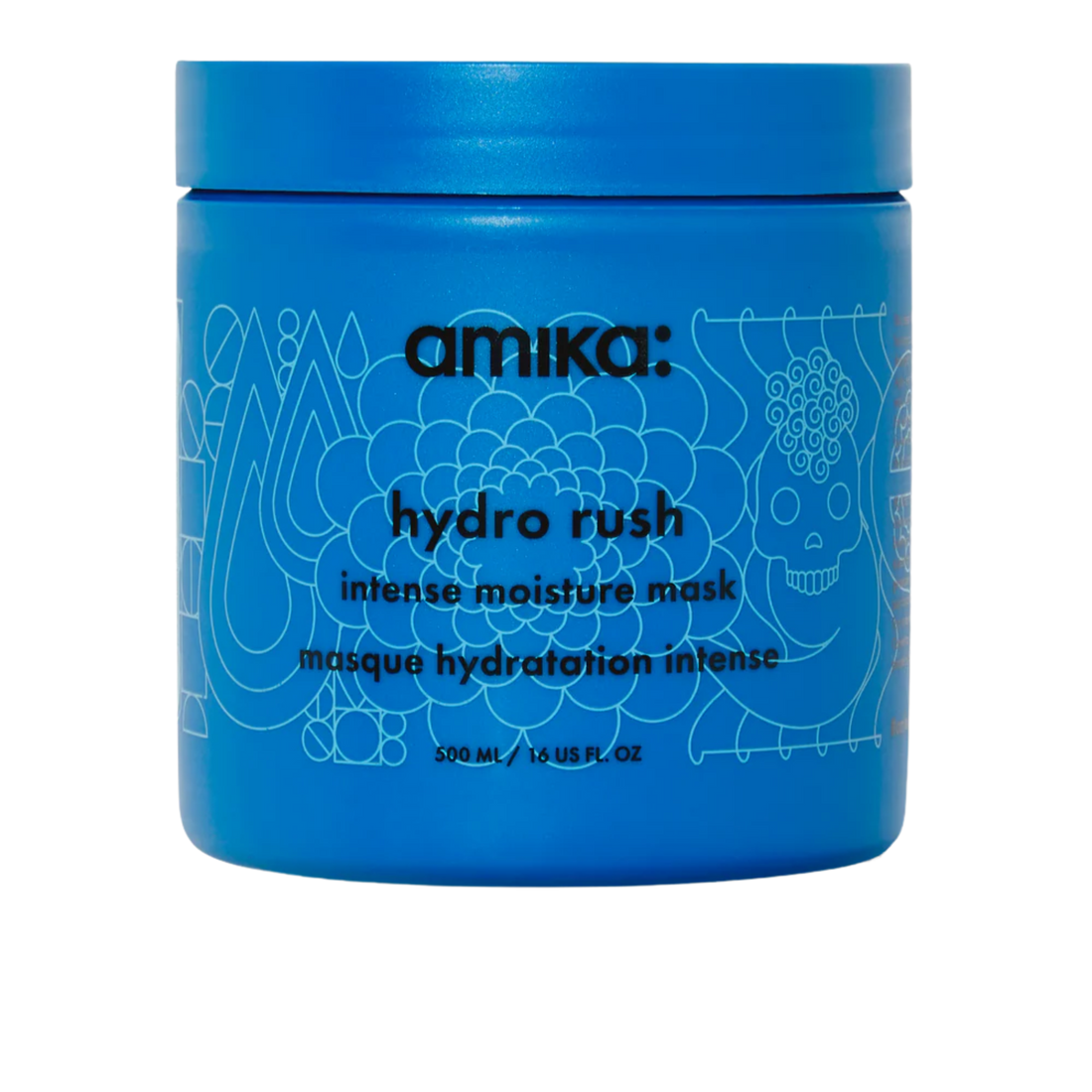 Pot du masque amika Hydro Rush pour hydratation intense des cheveux secs


