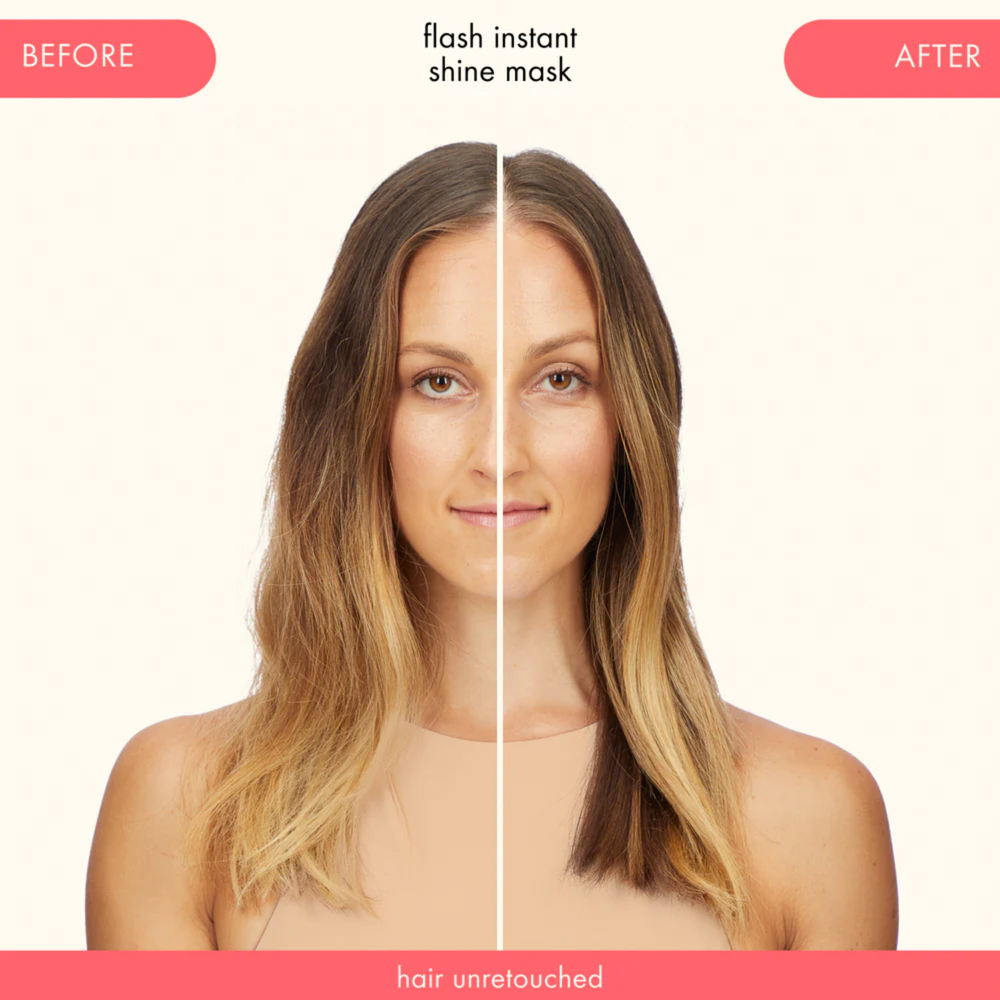 Pot du masque amika Flash Instant Shine Mask pour cheveux brillants et lissés en une minute

