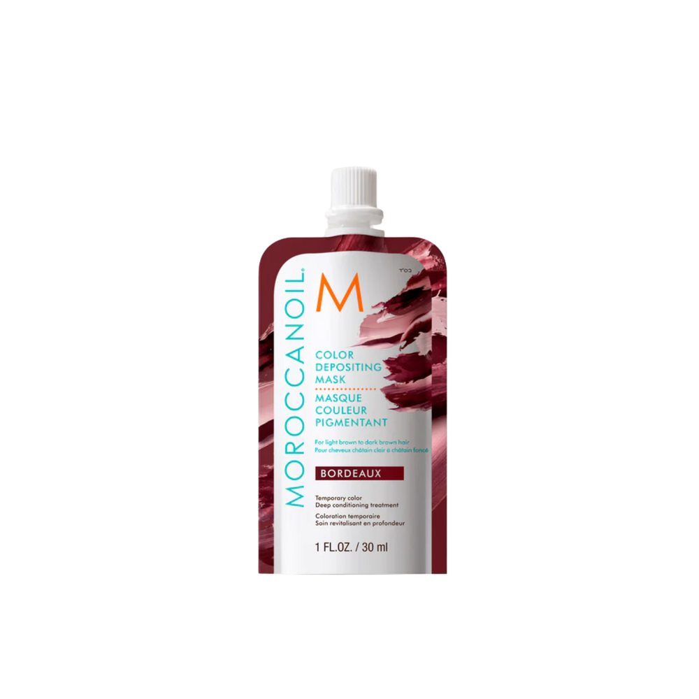 Pot Moroccanoil Color Depositing Mask Bordeaux 200 ml, masque pigmentant reflet cramoisi

