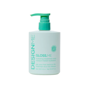 Pot de masque traitant hydratant GLOSS.ME, texture riche crème pour cheveux soyeux, hydratés et brillants