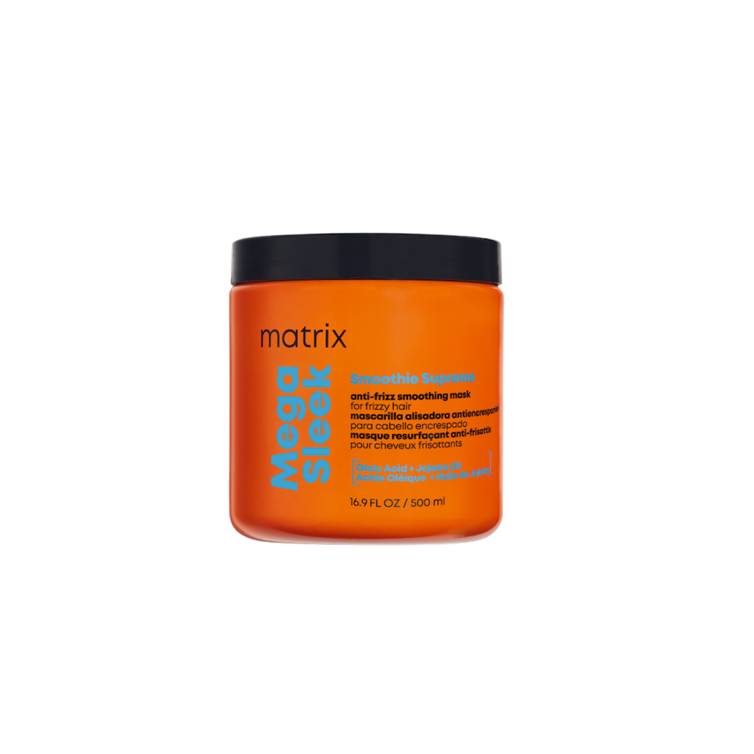 Masque lissant Mega Sleek Smoothie Supreme de Matrix, traitement anti‑frisottis pour cheveux lisses et brillants