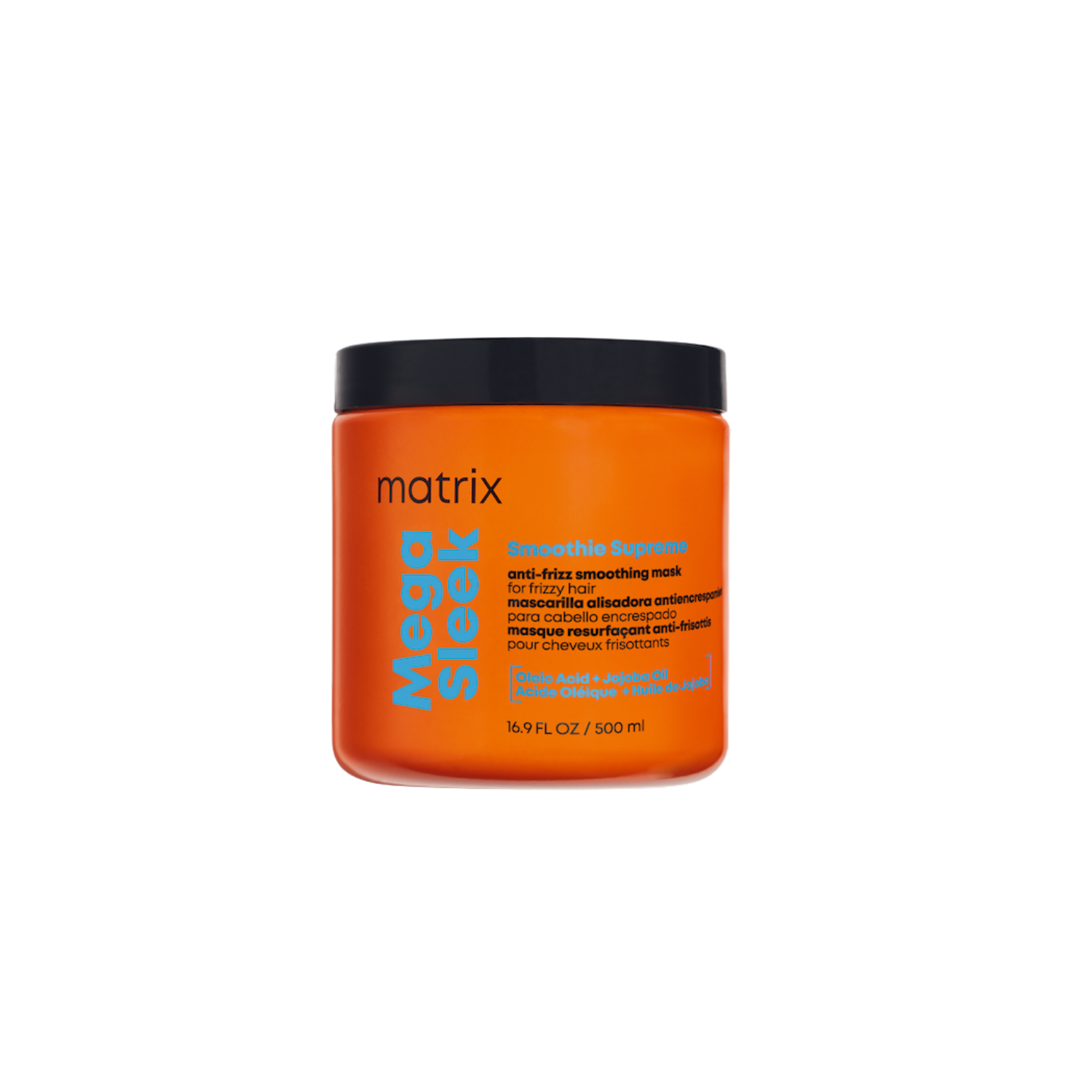 Masque lissant Mega Sleek Smoothie Supreme de Matrix, traitement anti‑frisottis pour cheveux lisses et brillants