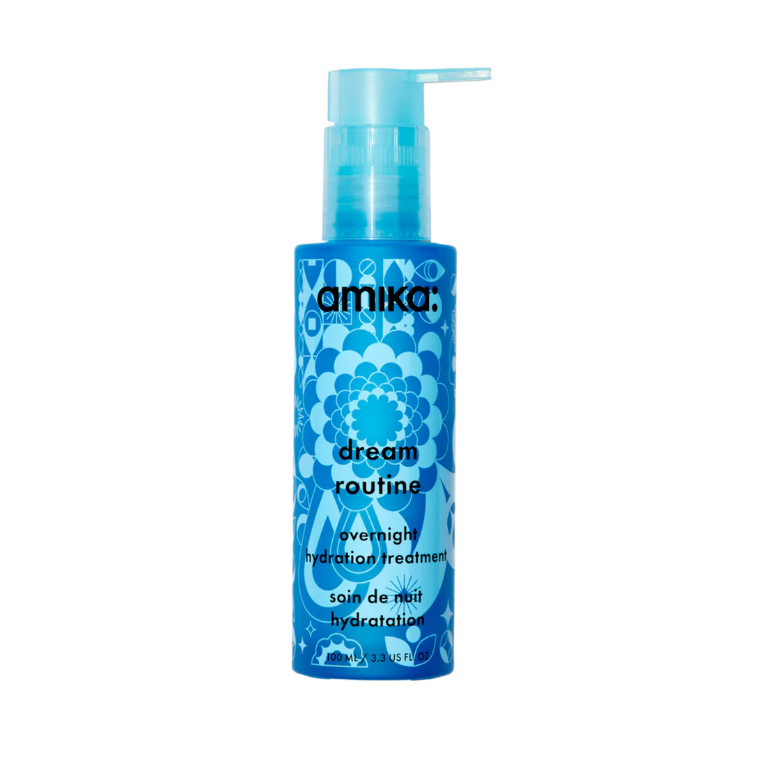 Flacon du masque de nuit amika Dream Routine pour hydratation capillaire intense

