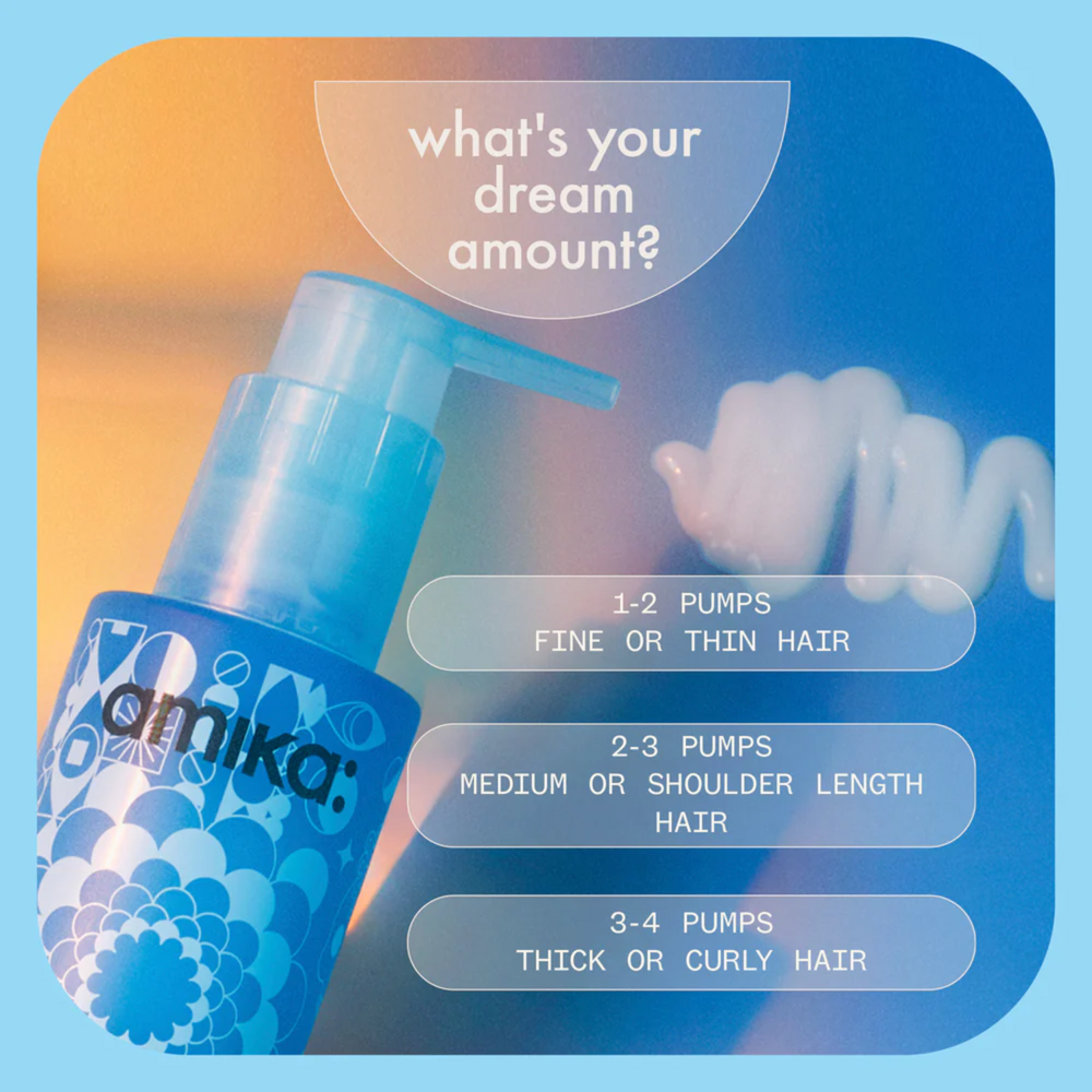 Flacon du masque de nuit amika Dream Routine pour hydratation capillaire intense

