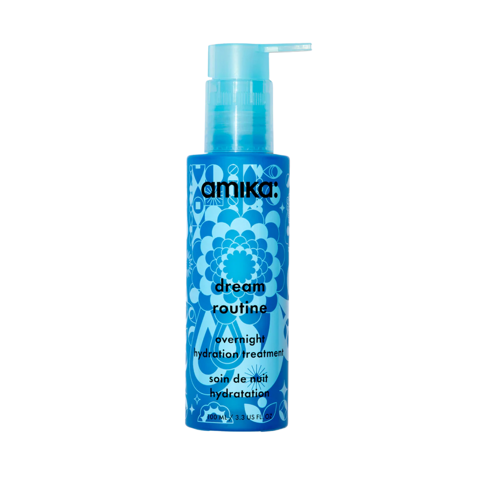 Flacon du masque de nuit amika Dream Routine pour hydratation capillaire intense

