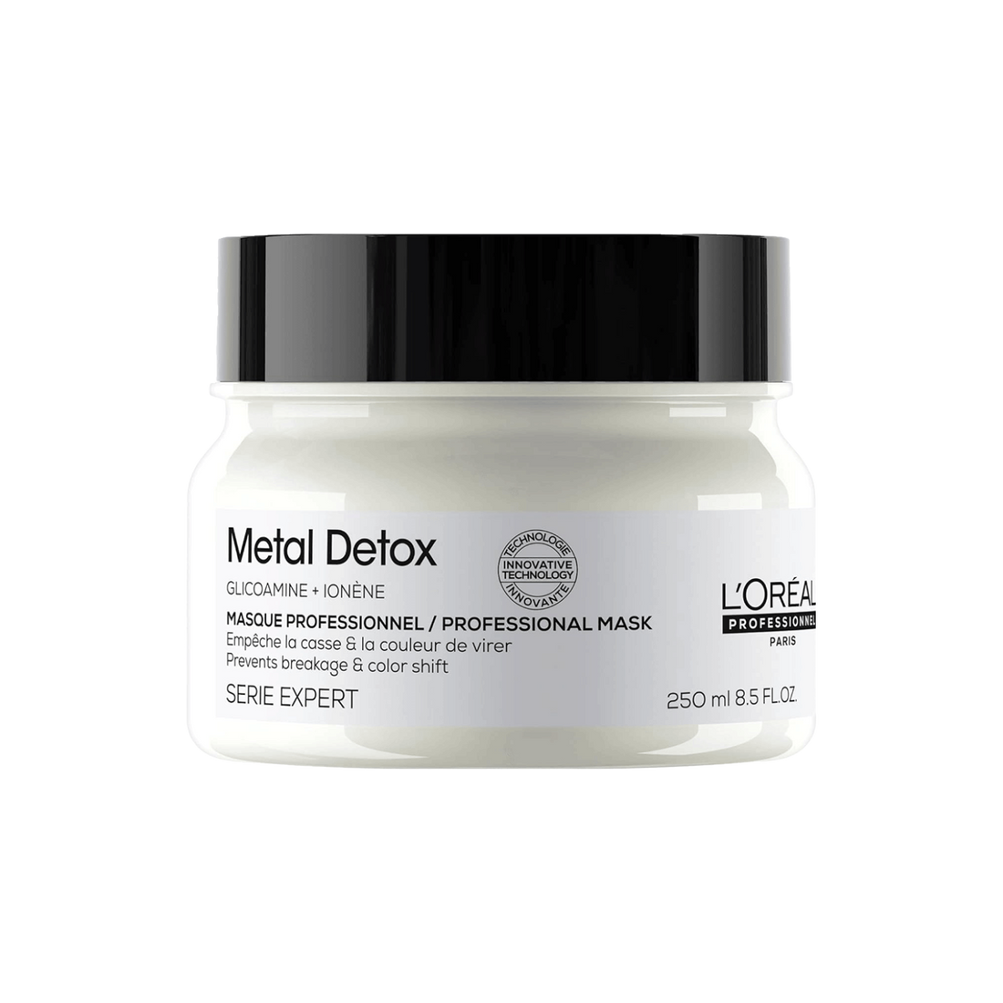 Masque capillaire L’Oréal Professionnel Metal Detox 250 ml – soin protecteur anti‑métaux pour cheveux forts, nourris et couleur éclatante.