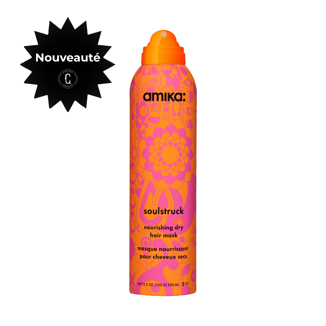 Spray masque sec Amika Soulstruck – soin nourrissant sans rinçage pour cheveux secs et abîmés