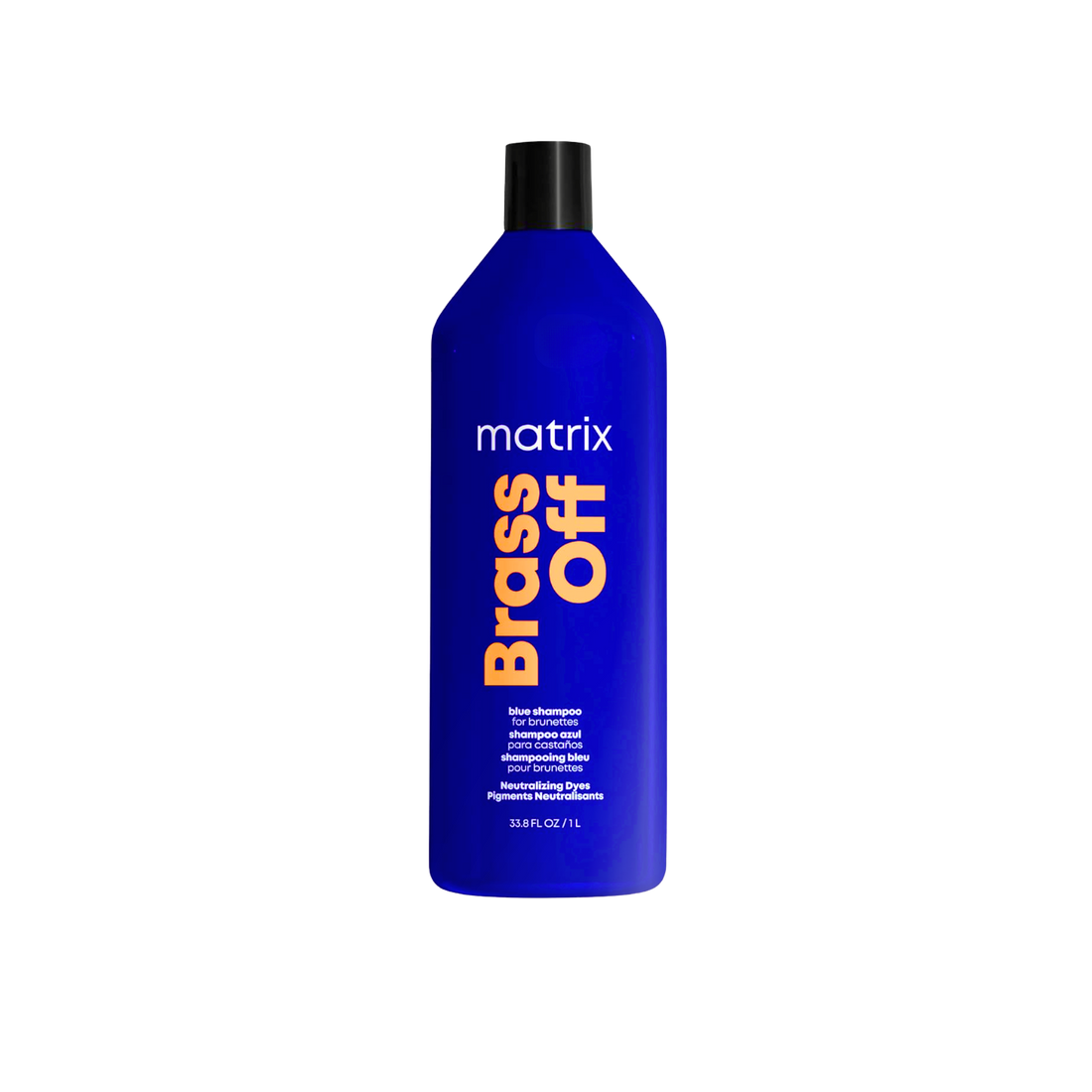 Après-shampooing Matrix Brass Off violet anti-reflets cuivrés pour cheveux châtains, hydratant et démêlant pour cheveux colorés ou décolorés.

