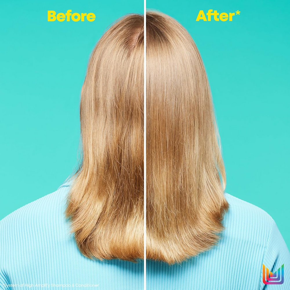 « Flacon Matrix High Amplify Conditioner – revitalisant volumisant sans silicone »