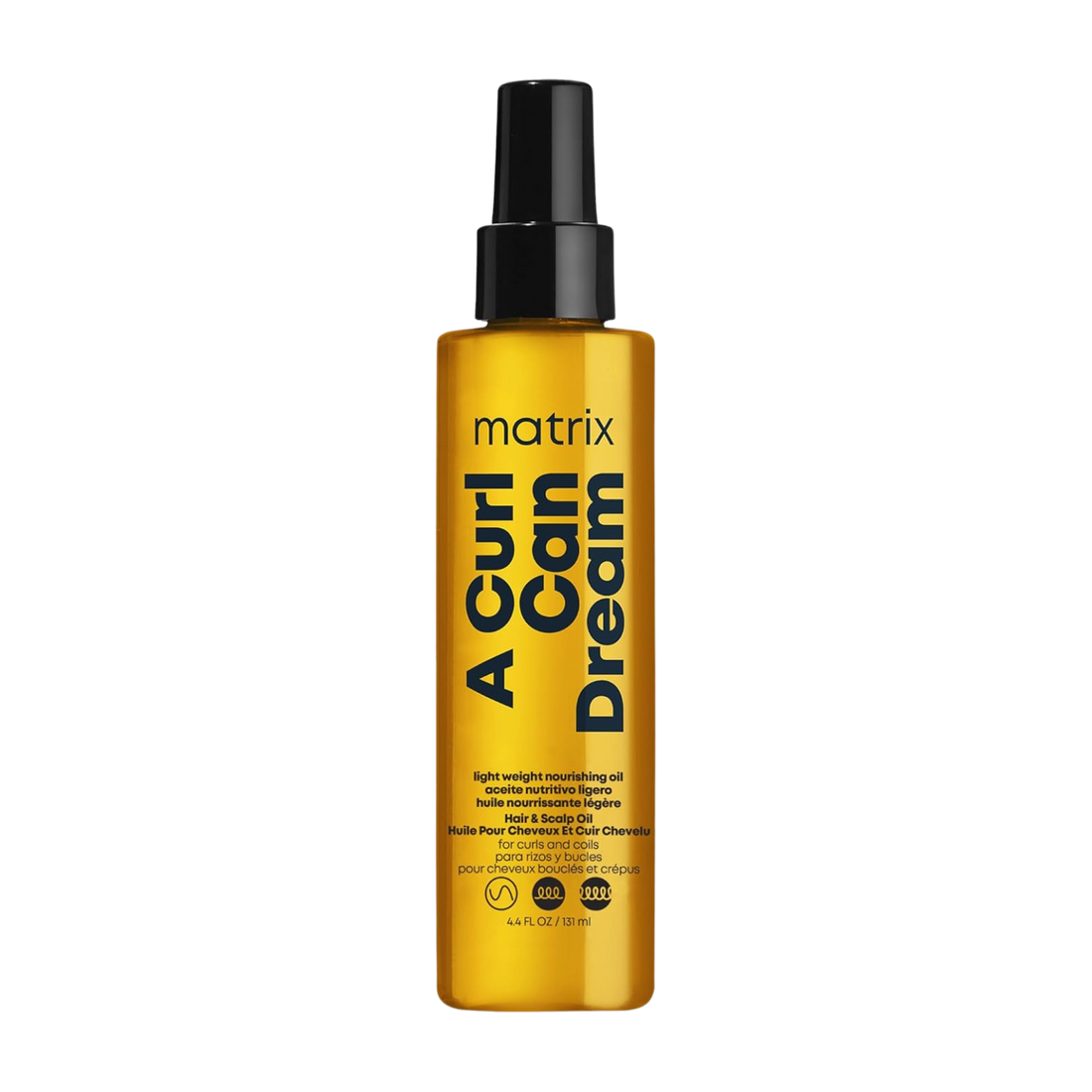 Flacon Matrix A Curl Can Dream huile légère cheveux bouclés sans silicone