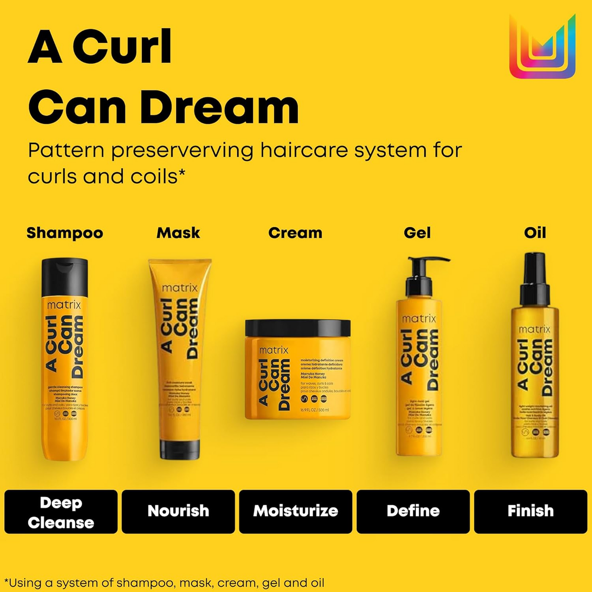 Tube de Matrix A Curl Can Dream Hydrating Cream pour cheveux bouclés