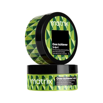 « Pot de Matrix Over Achiever 3‑in‑1 coiffant crème‑pâte‑cire, 49 g, texture lisse »
