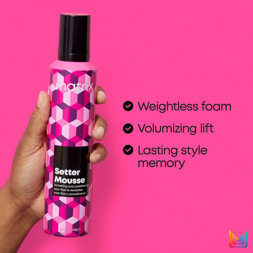 Flacon de Matrix Setter Mousse, mousse coiffante volumisante professionnelle