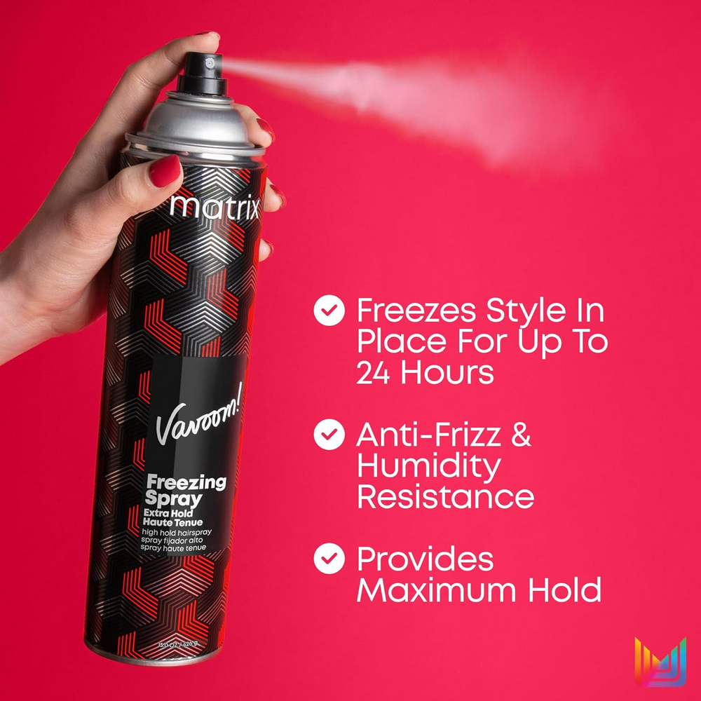 Flacon du Matrix Vavoom Extra Hold Freezing Spray – Laque volumisante professionnelle