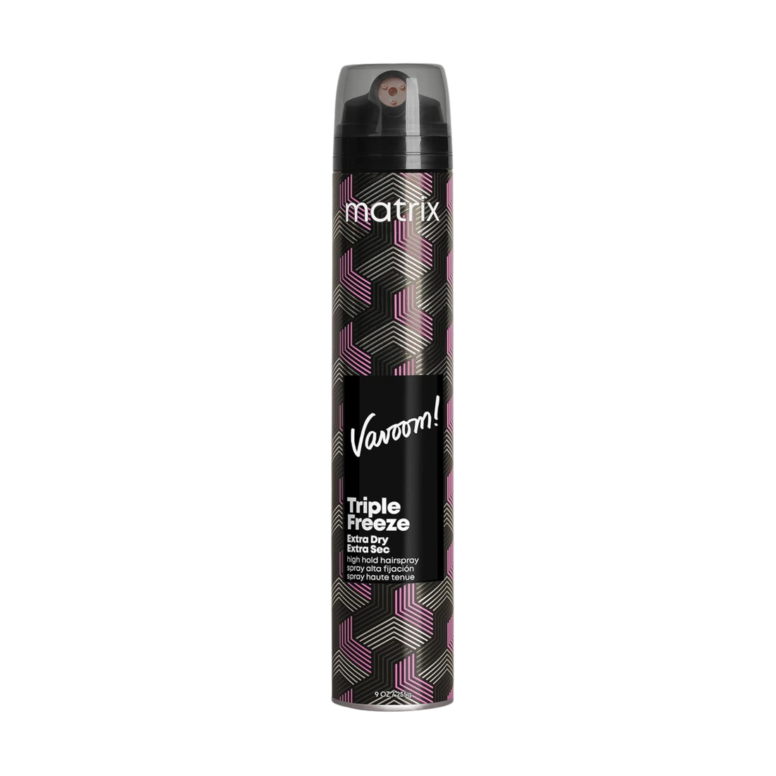 “Bouteille de Matrix Vavoom Triple Freeze Extra Dry – laque à tenue extrême et finition extra sèche”