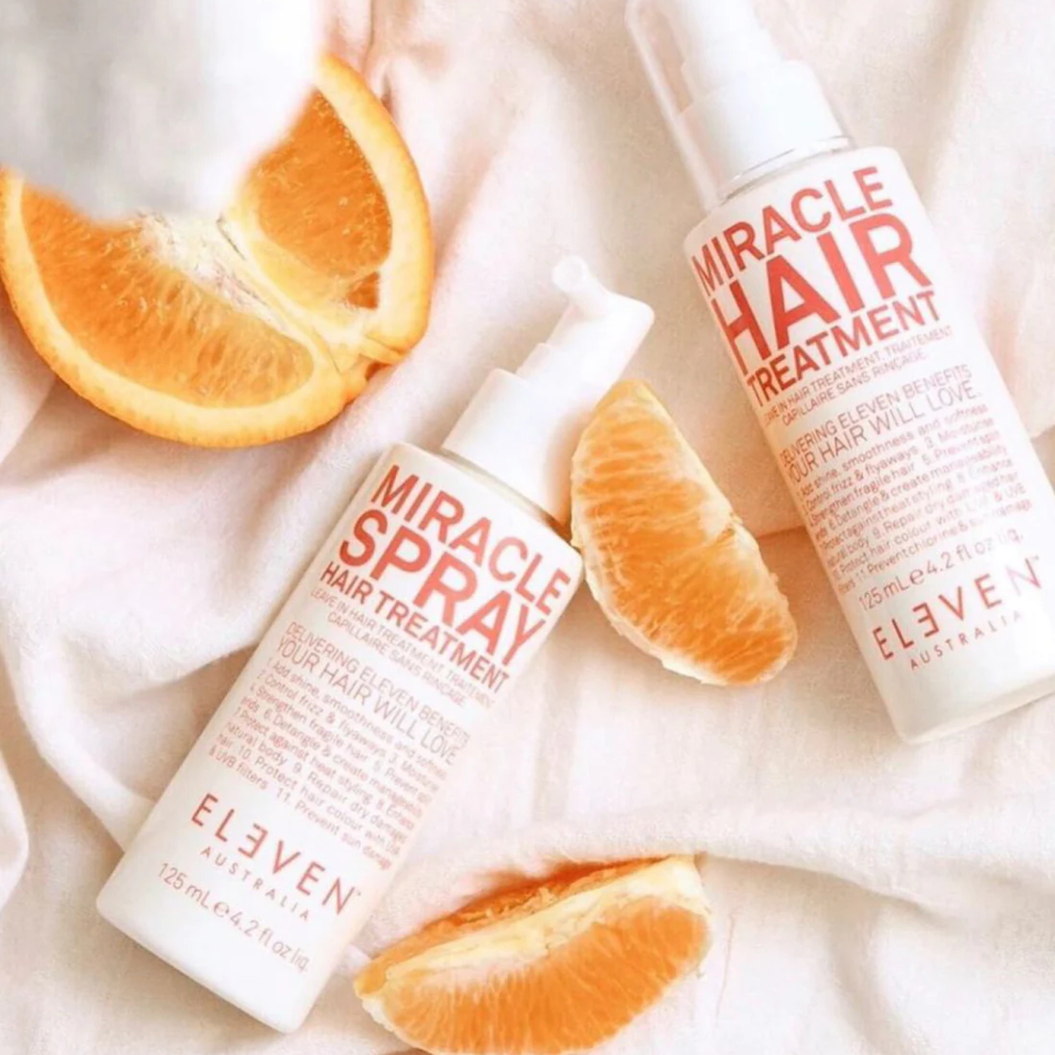 Flacon ELEVEN Miracle Spray Hair Treatment 125 ml — soin leave‑in brillance et protection capillaire