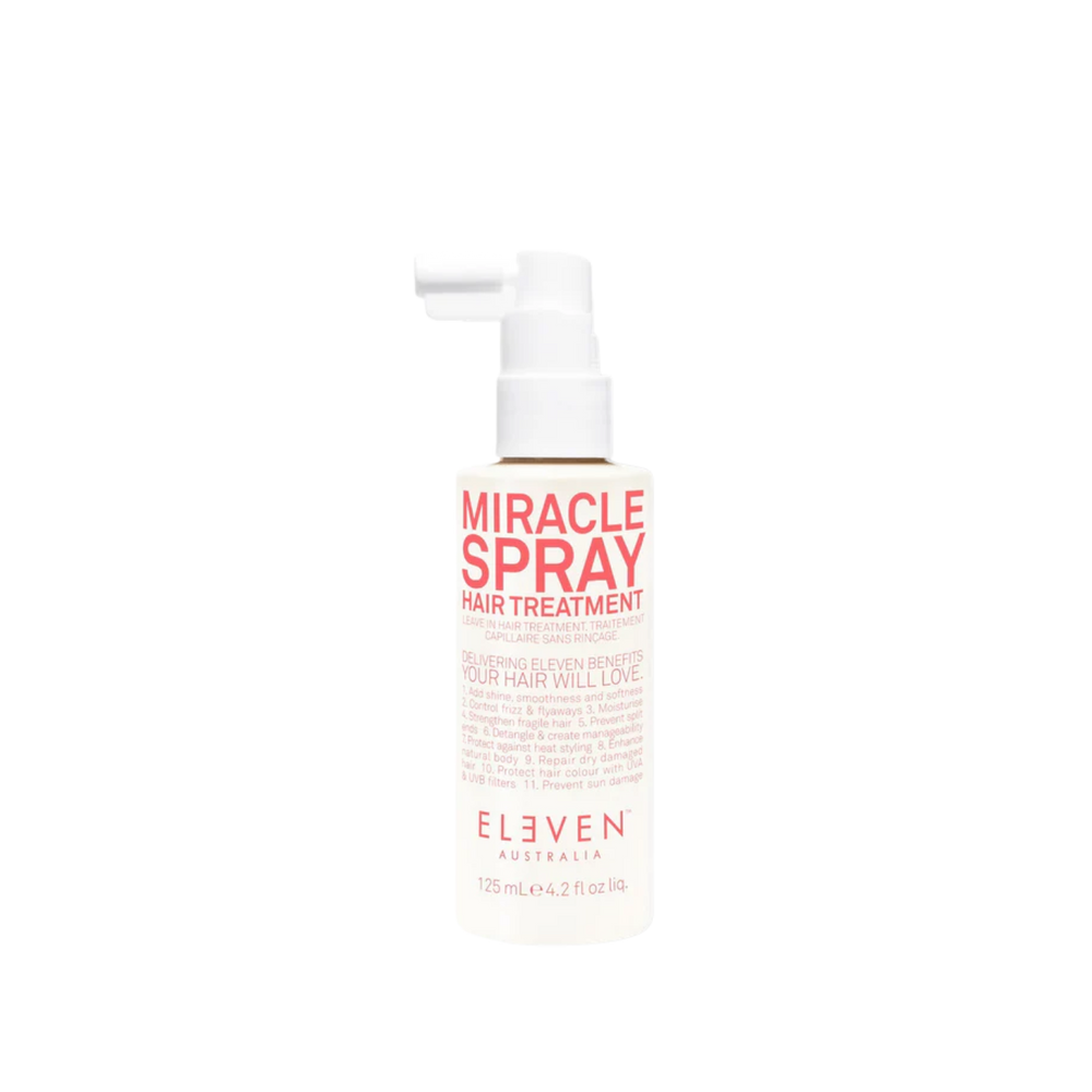 Flacon ELEVEN Miracle Spray Hair Treatment 125 ml — soin leave‑in brillance et protection capillaire