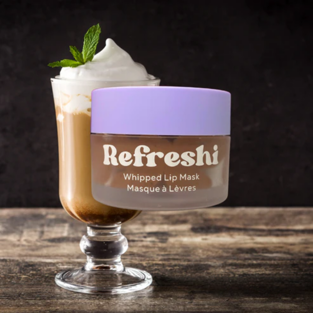 Pot 15 g de Mocha Mint Whipped Mask Refreshi, texture soufflée, parfum café-chocolat menthe

