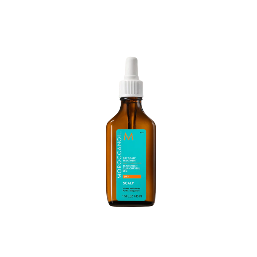 Flacon Moroccanoil Dry Scalp Treatment 45 ml, soin apaisant pour cuir chevelu sec et irrité

